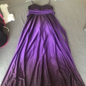 Purple prom dress